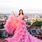 flying dress photography